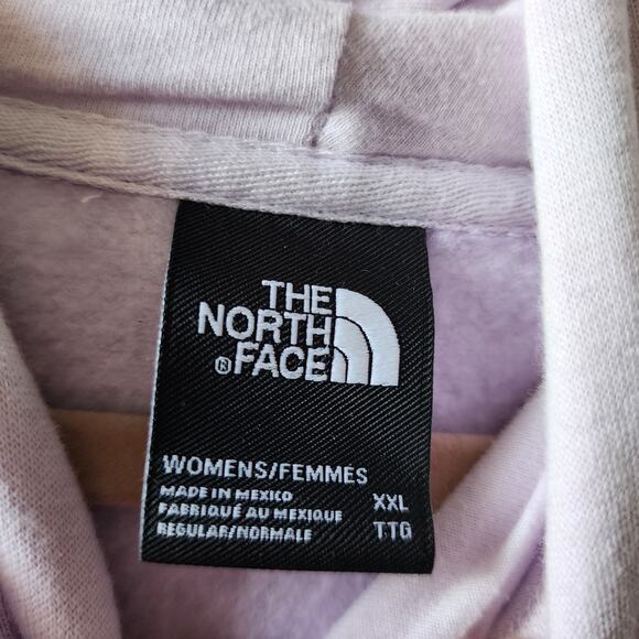 The North Face Hoodie Sweatshirt Womens 2XL Pastel Purple Kangaroo Pocket XXL - Picture 3 of 7
